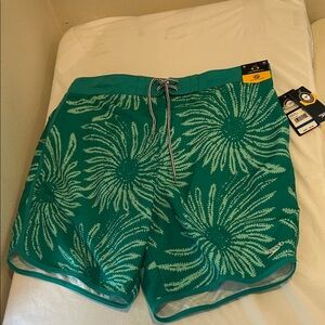 Speedo Teal Floral Swim Trunks